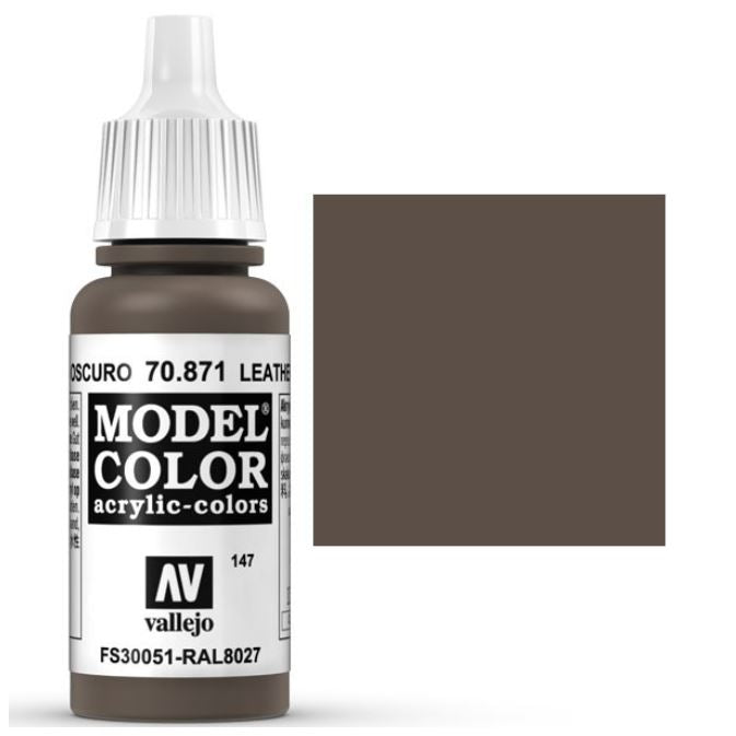 VALLEJO Model Color - 70.871 Marrón Cuero Oscuro