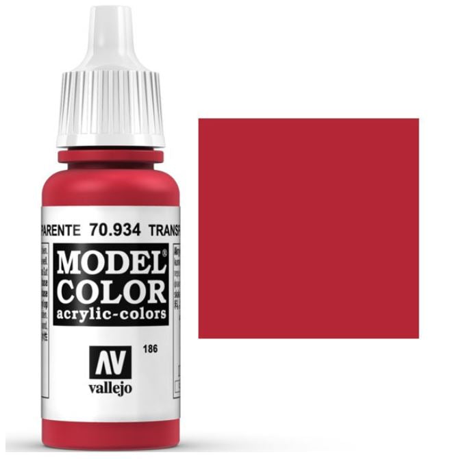VALLEJO Model Color - 70.934 Rojo Transparente