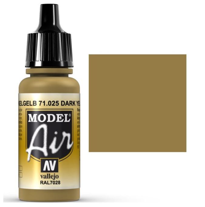 Vallejo 70136 peinture acrylique Noir, Bleu, Marron, Vert, Rouge, Jaune  Flacon 17 ml