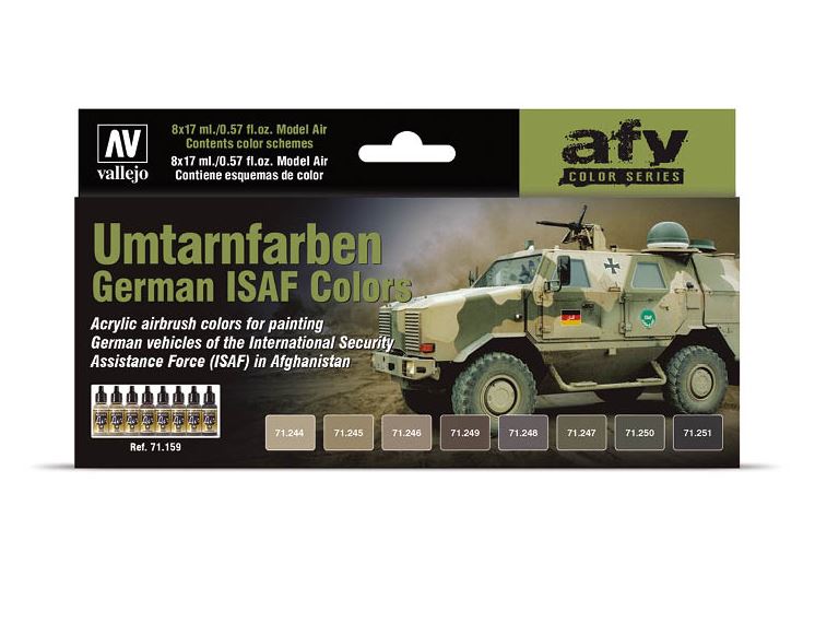 VALLEJO Model Air Set: Umtarnfarben German ISAF Colors