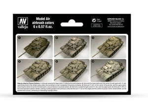 VALLEJO Model Air Set: US Modern Desert Colors