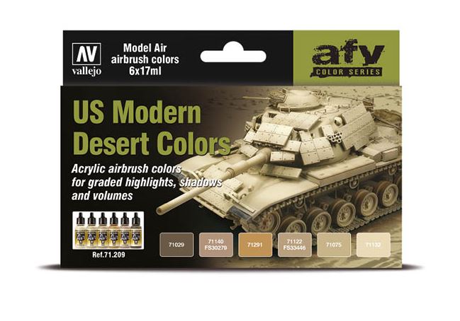 VALLEJO Model Air Set: US Modern Desert Colors
