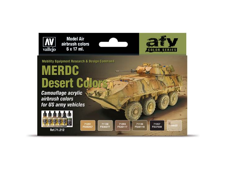 VALLEJO Model Air Set: MERDC Desert Colors