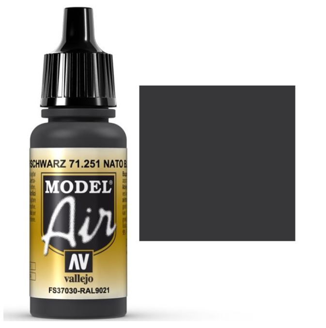 VALLEJO Model Air - 71.251 Teerschwarz