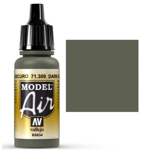 VALLEJO Model Air - 71.309 Gris Pizarra Oscuro