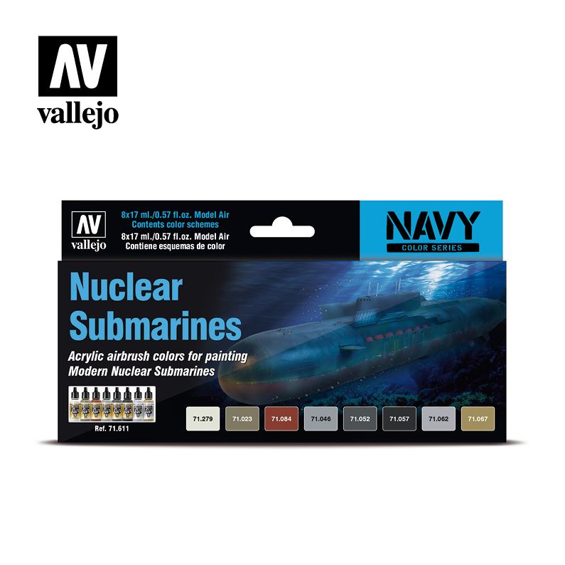 VALLEJO Model Air Set: Submarinos Nucleares (8 colores)