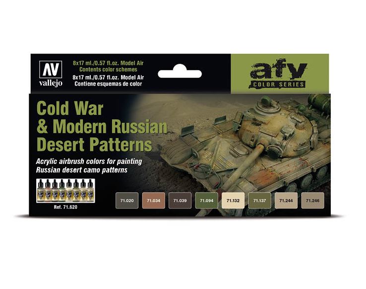 VALLEJO Model Air Set: Cold War & Modern Russian Desert Patterns (8 colores)