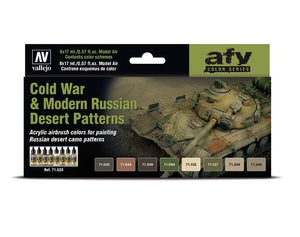 VALLEJO Model Air Set: Cold War & Modern Russian Desert Patterns (8 colores)