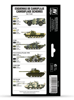 VALLEJO Model Air Set: Cold War & Modern Russian Green Patterns (8 colores)