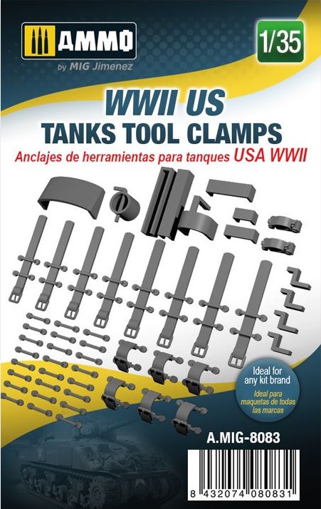 AMMO (1/35) WWII US tanks tool clamps