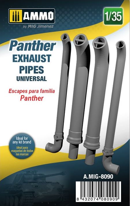 AMMO (1/35) Panther exhausts pipes universal