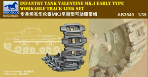 BRONCO (1/35) Valentine Mk. I Early Version Workable Track Set