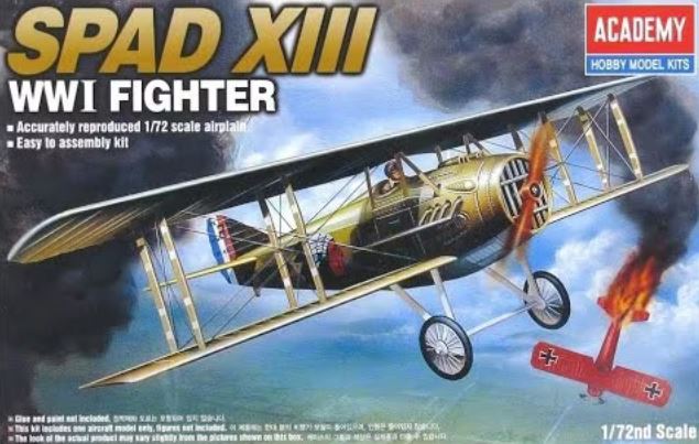 ACADEMY (1/72) Spad XIII WWI Fighter