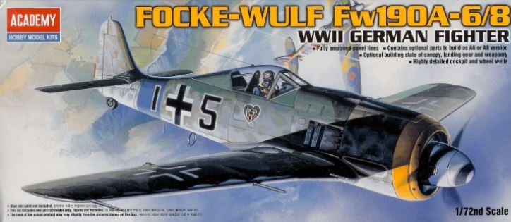 ACADEMY (1/72) Focke-Wulf Fw190A-6/8 WWII German Fighter