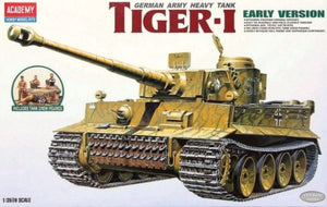 ACADEMY (1/35) TIGER-I WWII TANK "EARLY-EXTERIOR MODEL"