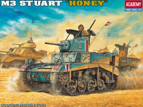 ACADEMY (1/35) British M3 Stuart "Honey"