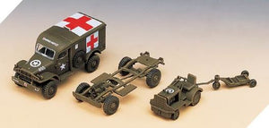 ACADEMY (1/72) U.S. Ambulance & Towing Tractor (Ground Vehicle Series-4)