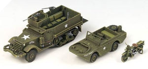 ACADEMY (1/72) M3 Half Track & 1/4ton Amphibian Vehicle (Ground Vehicle Series-6)