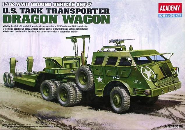 ACADEMY (1/72) U.S. Tank Transporter Dragon Wagon (Ground Vehicle Set-7)