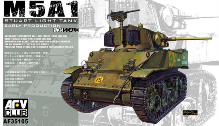 AFV CLUB (1/35) M5A1 Stuart Light Tank Early Production