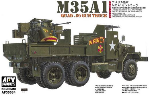 AFV CLUB (1/35) U.S. Army M35A1 Quad - .50 Gun Truck