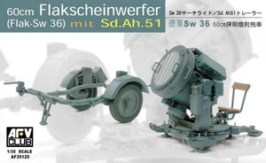 AFV CLUB (1/35) 60cm Flakscheinwerfer (Flak-Sw 36) mit Sd.Ah.51