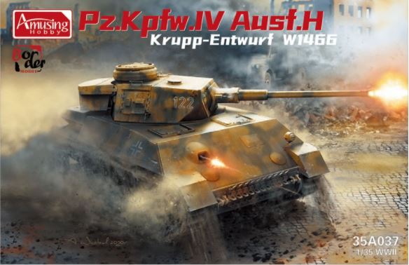 AMUSING HOBBY Panzer IV Ausf.H Krupp Entwurf W1466