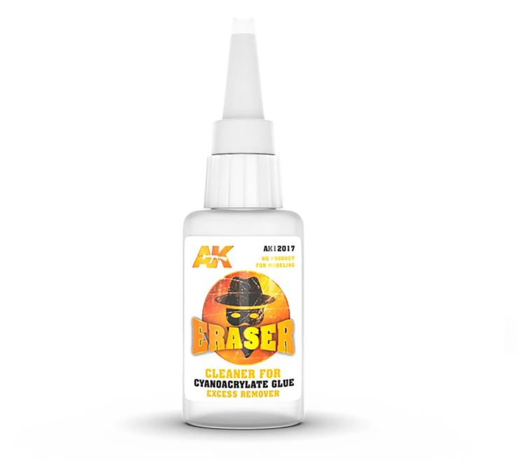 AK INTERACTIVE Eraser Cleaner for Cyanoacrylate Glue Excess Remover