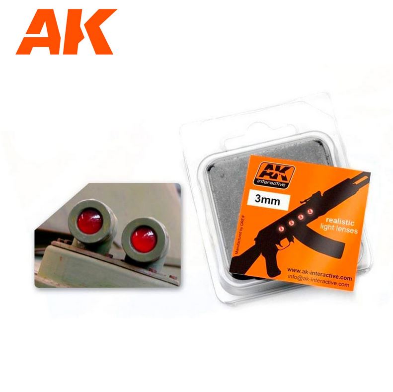 AK INTERACTIVE Lentes Rojas 3mm