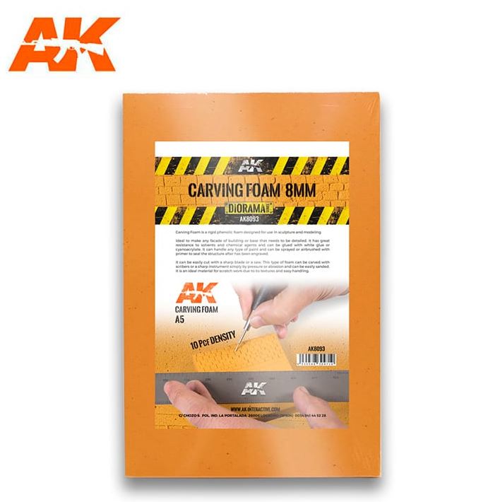 AK INTERACTIVE Carving Foam 8mm A5 size