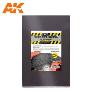 AK INTERACTIVE Construction Foam 10mm - Grey - 2 sheets