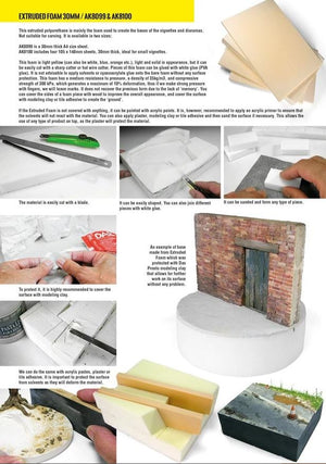 AK INTERACTIVE Extruded Foam 30mm A4 size Already Cut