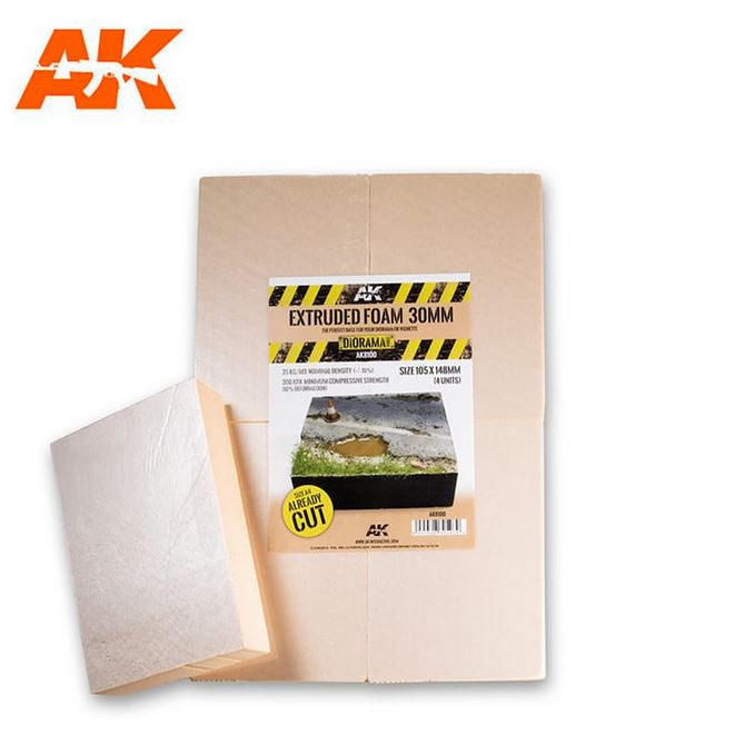 <tc>AK INTERACTIVE Extruded Foam 30mm A4 size Already Cut</tc>