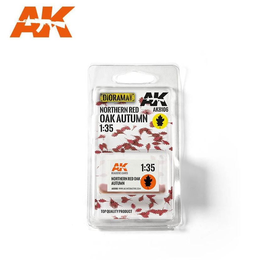 AK INTERACTIVE Hojas de Roble Rojo Otoñales 1/35