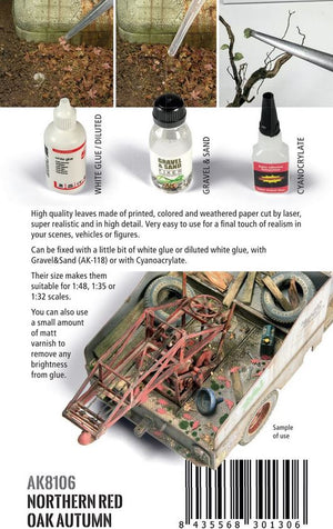 AK INTERACTIVE Herbstrote Eichenblätter 1/35