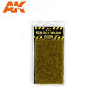 AK INTERACTIVE Light Green Tufts 6mm