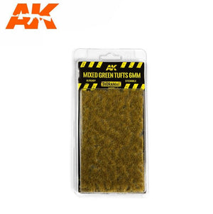 AK INTERACTIVE Mixed Green Tufts 6mm