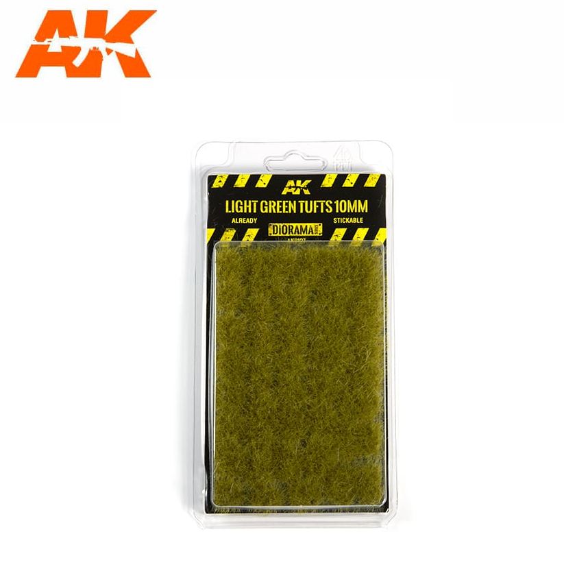 AK INTERACTIVE Light Green Tufts 10mm