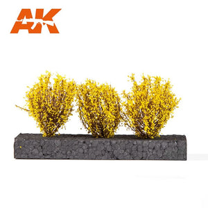 AK INTERACTIVE Light Yellow Bushes 4-5cm (1/35 / 75mm / 90mm)