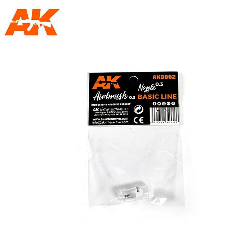 AK INTERACTIVE Boquilla de 0.3 para Aerógrafo AK9000