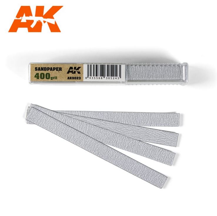 AK INTERACTIVE Dry Sandpaper 400 grit x 50 units