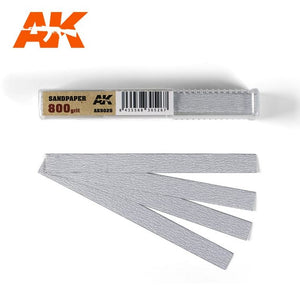 AK INTERACTIVE Dry Sandpaper 800 grit x 50 units
