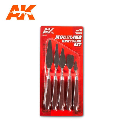 AK INTERACTIVE Juego de Espatulas para Modelar
