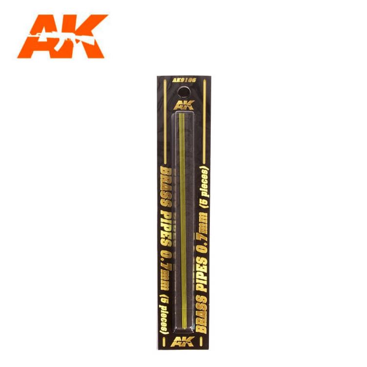 AK INTERACTIVE Brass Pipes 0,7mm - 5 units