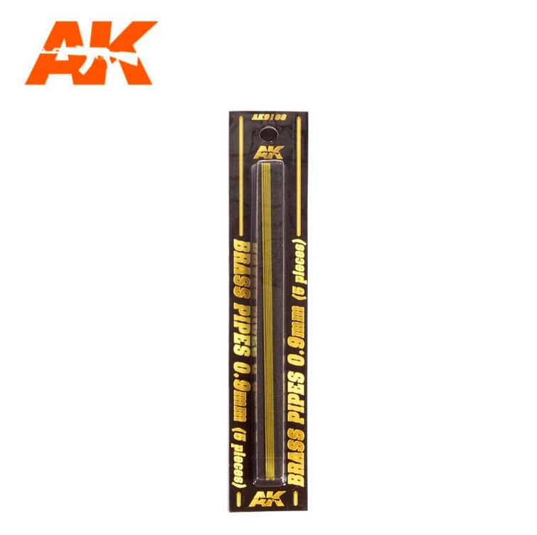 AK INTERACTIVE Brass Pipes 0,9mm - 5 units