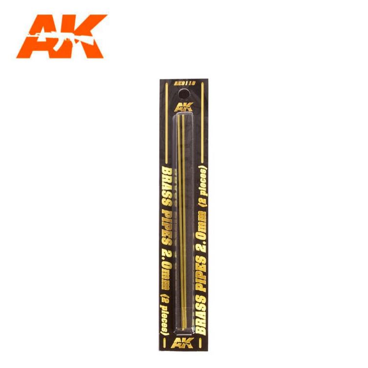 AK INTERACTIVE Brass Pipes 2,0mm - 2 units