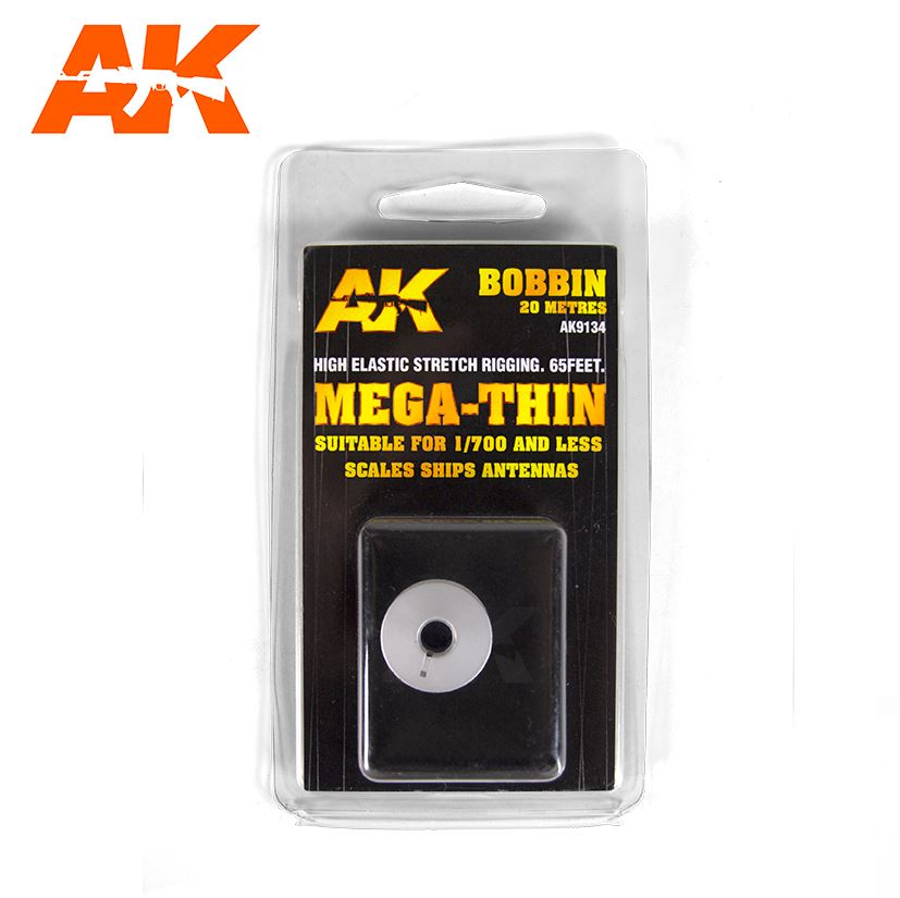 AK INTERACTIVE Elastic Rigging Bobbin Mega-Thin (cable de aparejo mega fino)
