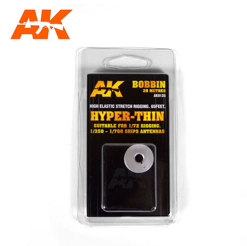 AK INTERACTIVE Elastic Rigging Bobbin Hyper-Thin (cable de aparejo hiper fino)