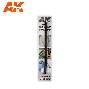 AK INTERACTIVE Muelles de Compresión de Acero - Black Spring 2,5mm
