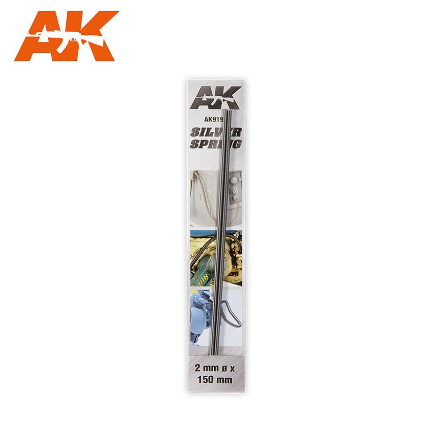 AK INTERACTIVE Muelles de Compresión de Acero - Silver Spring 2mm
